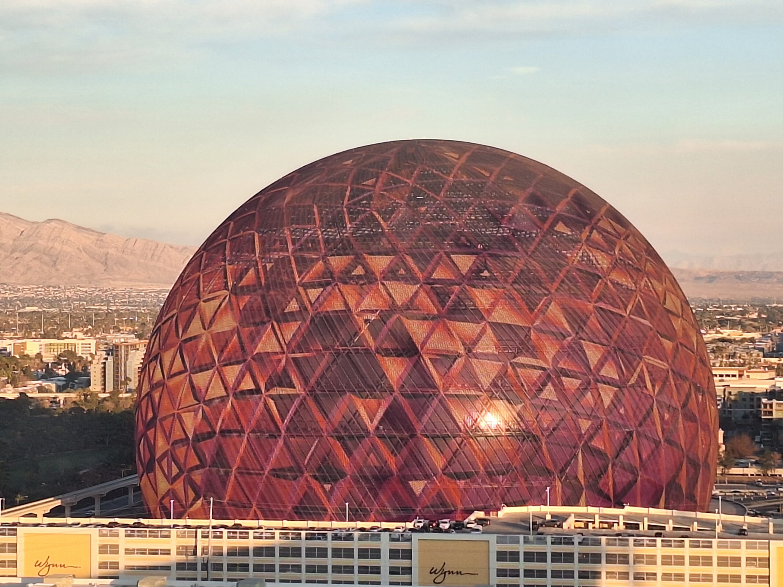 Las Vegas Sphere during CES 2026 week